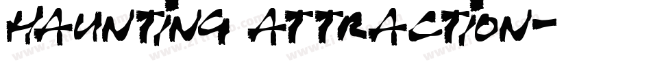 Haunting Attraction字体转换